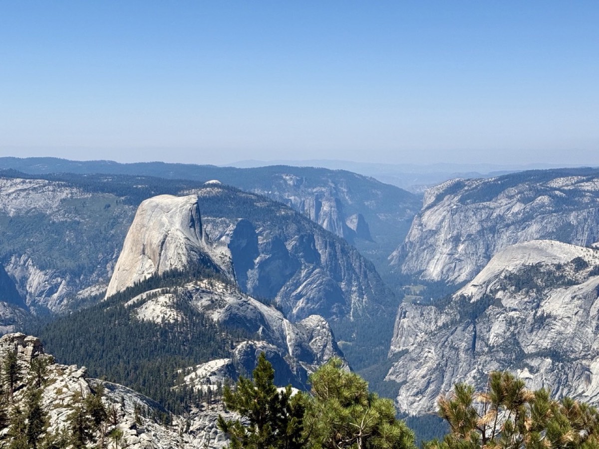Half Dome and Yosemite Valley seen from Clouds Rest